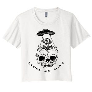 Alien Abduction Women's Crop Top Tee