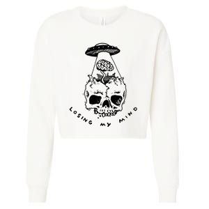 Alien Abduction Cropped Pullover Crew