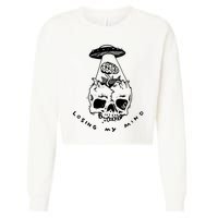 Alien Abduction Cropped Pullover Crew