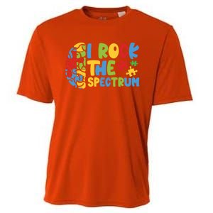 Autistic Autism Awareness I Rock The Spectrum Gift Cooling Performance Crew T-Shirt