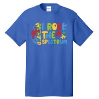 Autistic Autism Awareness I Rock The Spectrum Gift Tall T-Shirt