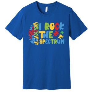 Autistic Autism Awareness I Rock The Spectrum Gift Premium T-Shirt