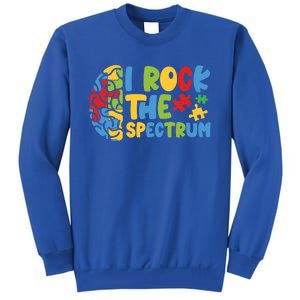 Autistic Autism Awareness I Rock The Spectrum Gift Tall Sweatshirt