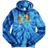 Autistic Autism Awareness I Rock The Spectrum Gift Tie Dye Hoodie