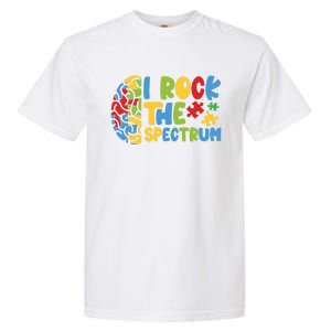 Autistic Autism Awareness I Rock The Spectrum Gift Garment-Dyed Heavyweight T-Shirt