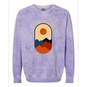 Adventure Awaits Colorblast Crewneck Sweatshirt