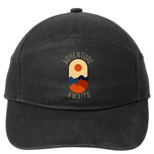 Adventure Awaits 7-Panel Snapback Hat