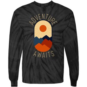 Adventure Awaits Tie-Dye Long Sleeve Shirt