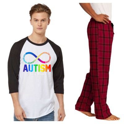 Autism Awareness Acceptance Infinity Symbol Raglan Sleeve Pajama Set