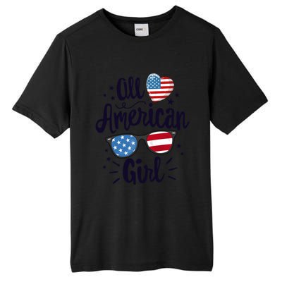 All American American Flag 4th Of July Patriotic Funny Gift Tall Fusion ChromaSoft Performance T-Shirt