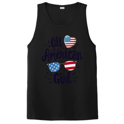 All American American Flag 4th Of July Patriotic Funny Gift PosiCharge Competitor Tank