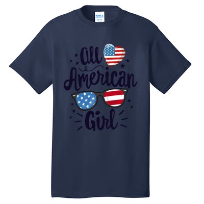 All American American Flag 4th Of July Patriotic Funny Gift Tall T-Shirt