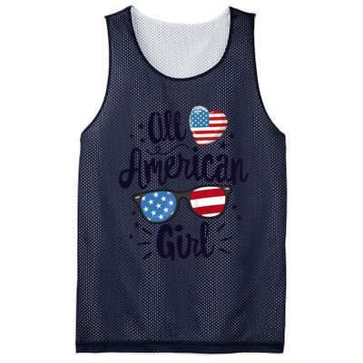 All American American Flag 4th Of July Patriotic Funny Gift Mesh Reversible Basketball Jersey Tank