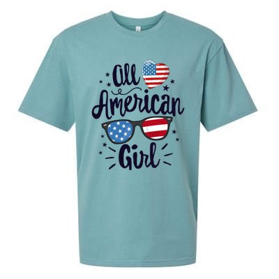 All American American Flag 4th Of July Patriotic Funny Gift Sueded Cloud Jersey T-Shirt