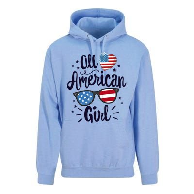 All American American Flag 4th Of July Patriotic Funny Gift Unisex Surf Hoodie