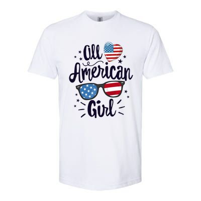 All American American Flag 4th Of July Patriotic Funny Gift Softstyle CVC T-Shirt