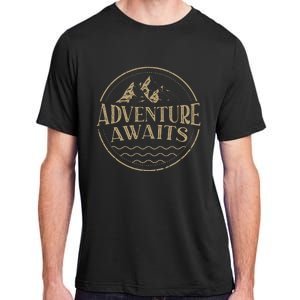 Adventure Awaits Adventure Camping Mountain Adult ChromaSoft Performance T-Shirt