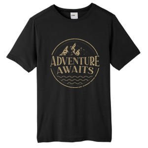 Adventure Awaits Adventure Camping Mountain Tall Fusion ChromaSoft Performance T-Shirt