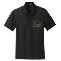 Adventure Awaits Adventure Camping Mountain Dry Zone Grid Polo