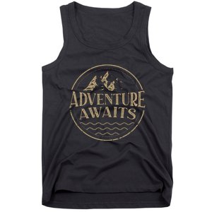 Adventure Awaits Adventure Camping Mountain Tank Top