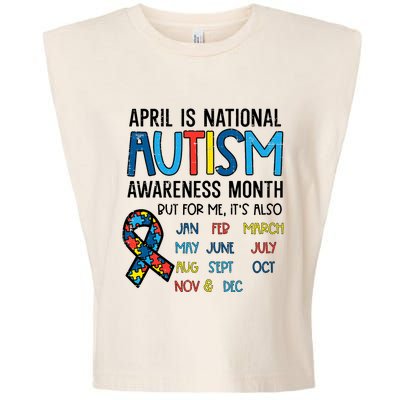 April Autism Awareness Month Acceptance Garment-Dyed Women's Muscle Tee