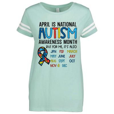 April Autism Awareness Month Acceptance Enza Ladies Jersey Football T-Shirt