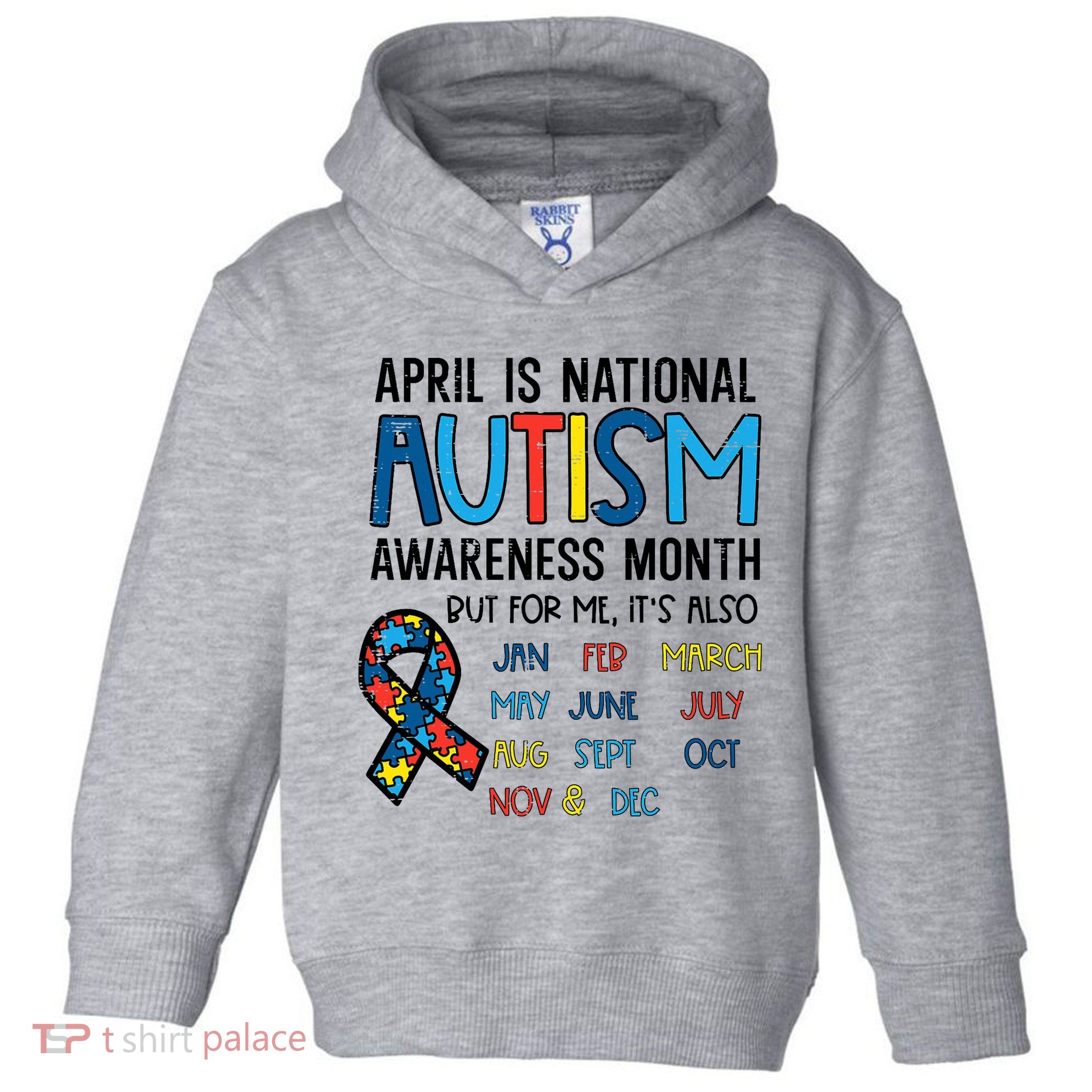 April Autism Awareness Month Acceptance Toddler Hoodie