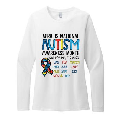 April Autism Awareness Month Acceptance Womens CVC Long Sleeve Shirt