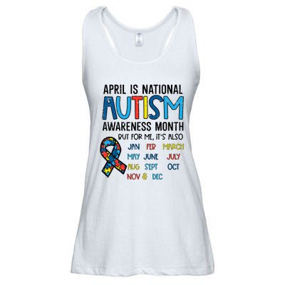 April Autism Awareness Month Acceptance Ladies Essential Flowy Tank