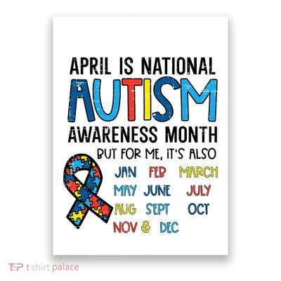 April Autism Awareness Month Acceptance Poster