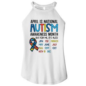 April Autism Awareness Month Acceptance Women's Perfect Tri Rocker Tank