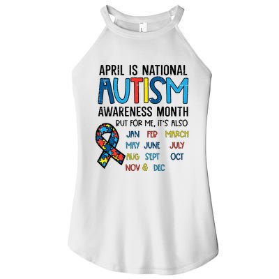 April Autism Awareness Month Acceptance Women's Perfect Tri Rocker Tank