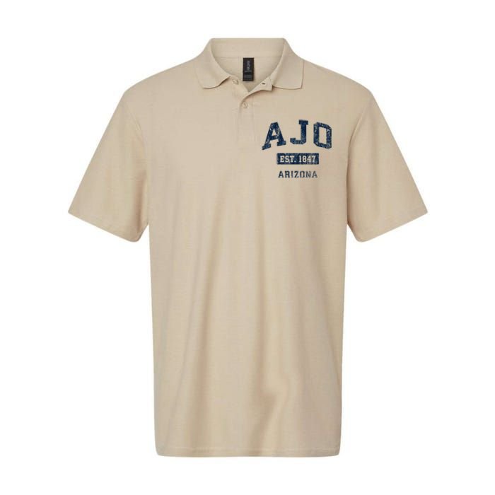 Ajo Arizona Az Vintage Established Softstyle Adult Sport Polo