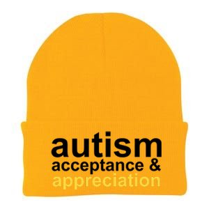 Autism Acceptance And Appreciation Knit Cap Winter Beanie