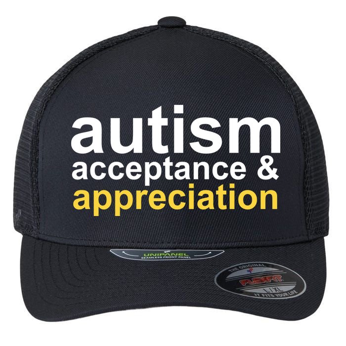 Autism Acceptance And Appreciation Flexfit Unipanel Trucker Cap