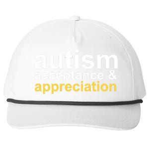 Autism Acceptance And Appreciation Snapback Five-Panel Rope Hat