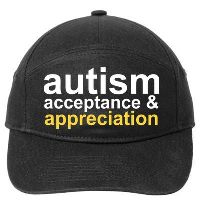 Autism Acceptance And Appreciation 7-Panel Snapback Hat