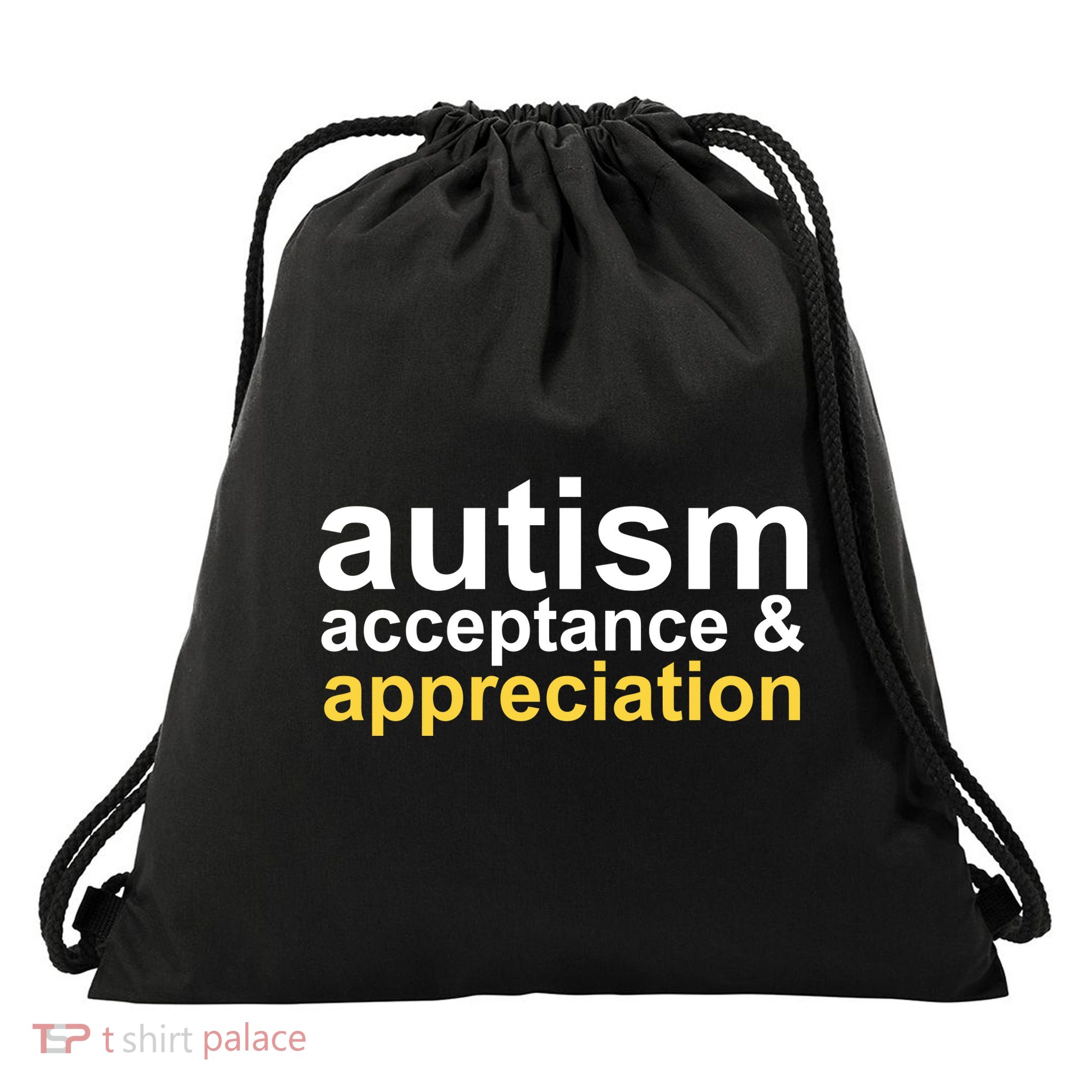 Autism Acceptance And Appreciation Drawstring Bag
