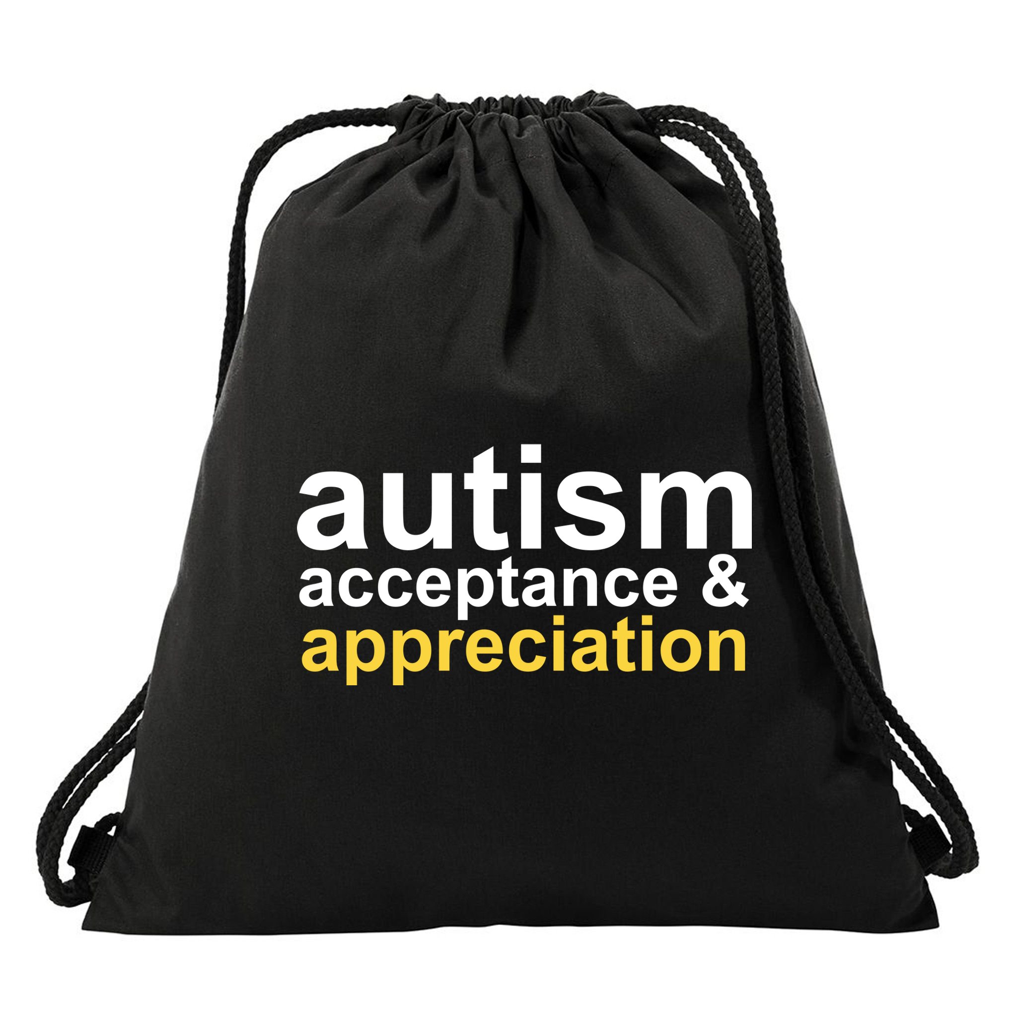 Autism Acceptance And Appreciation Drawstring Bag