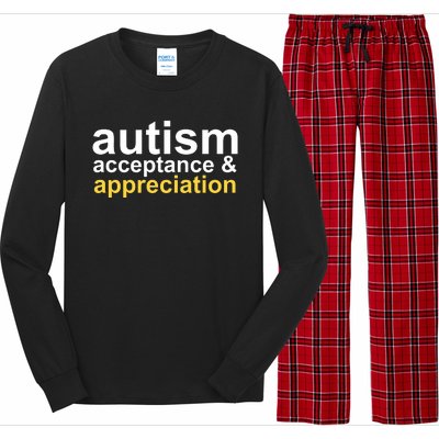 Autism Acceptance And Appreciation Long Sleeve Pajama Set