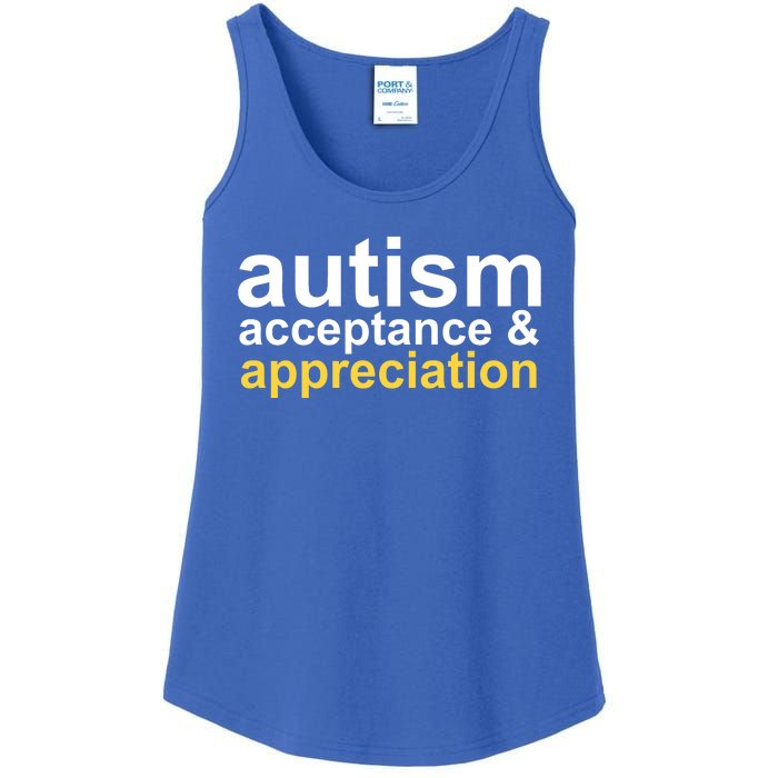 Autism Acceptance And Appreciation Ladies Essential Tank