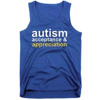 Autism Acceptance And Appreciation Tank Top