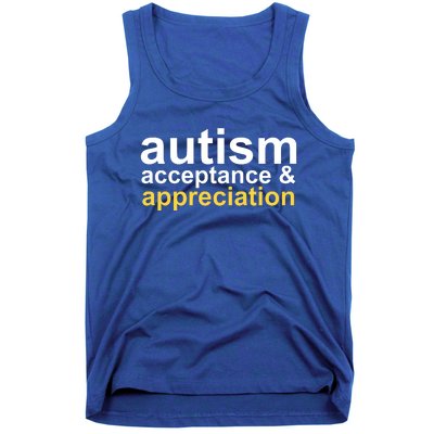 Autism Acceptance And Appreciation Tank Top