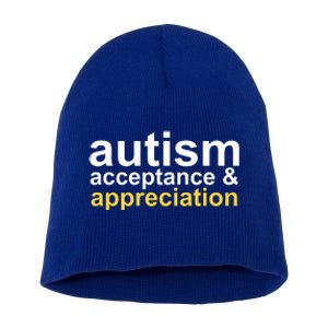 Autism Acceptance And Appreciation Short Acrylic Beanie