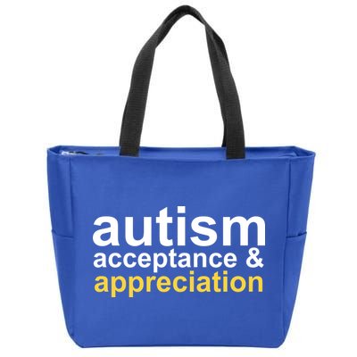 Autism Acceptance And Appreciation Zip Tote Bag