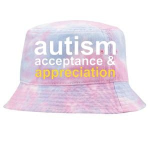 Autism Acceptance And Appreciation Tie-Dyed Bucket Hat