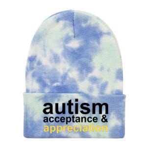 Autism Acceptance And Appreciation Tie Dye 12in Knit Beanie