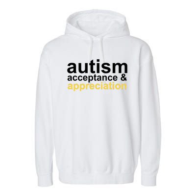 Autism Acceptance And Appreciation Garment-Dyed Fleece Hoodie