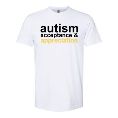 Autism Acceptance And Appreciation Softstyle CVC T-Shirt