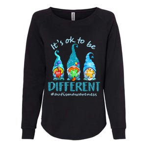 Autism Awareness Acceptance Its Ok To Be Different Cool Gift Womens California Wash Sweatshirt